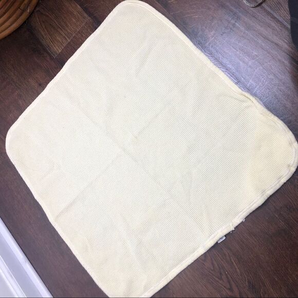 Baby Morgan J.E. Vintage Yellow Bear Towel Thermal Waffle Blanket Receiving - Picture 5 of 6